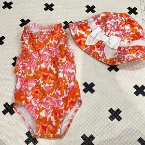 Janie and Jack swimsuit and hat